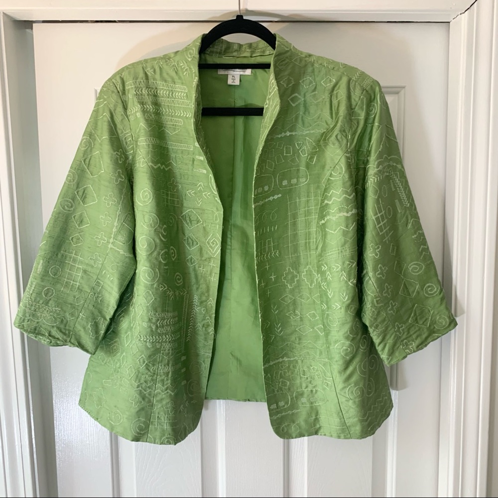 Coldwater Creek 100% silk jacket